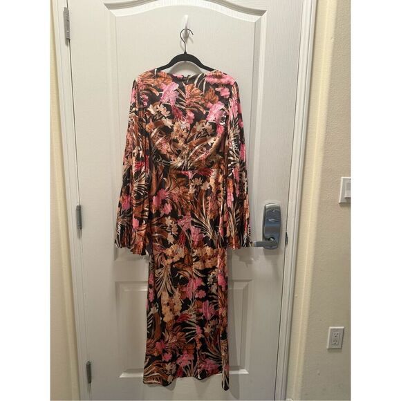 Significant Other Pixi Maxi Dress in Chocolate Botanical Dress Sz 4 NWT$360 - Picture 5 of 7
